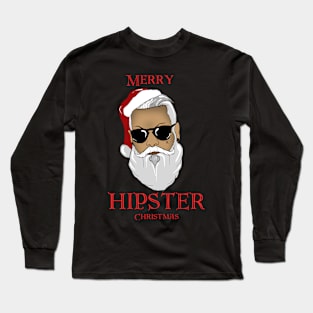 Hipster Santa Long Sleeve T-Shirt